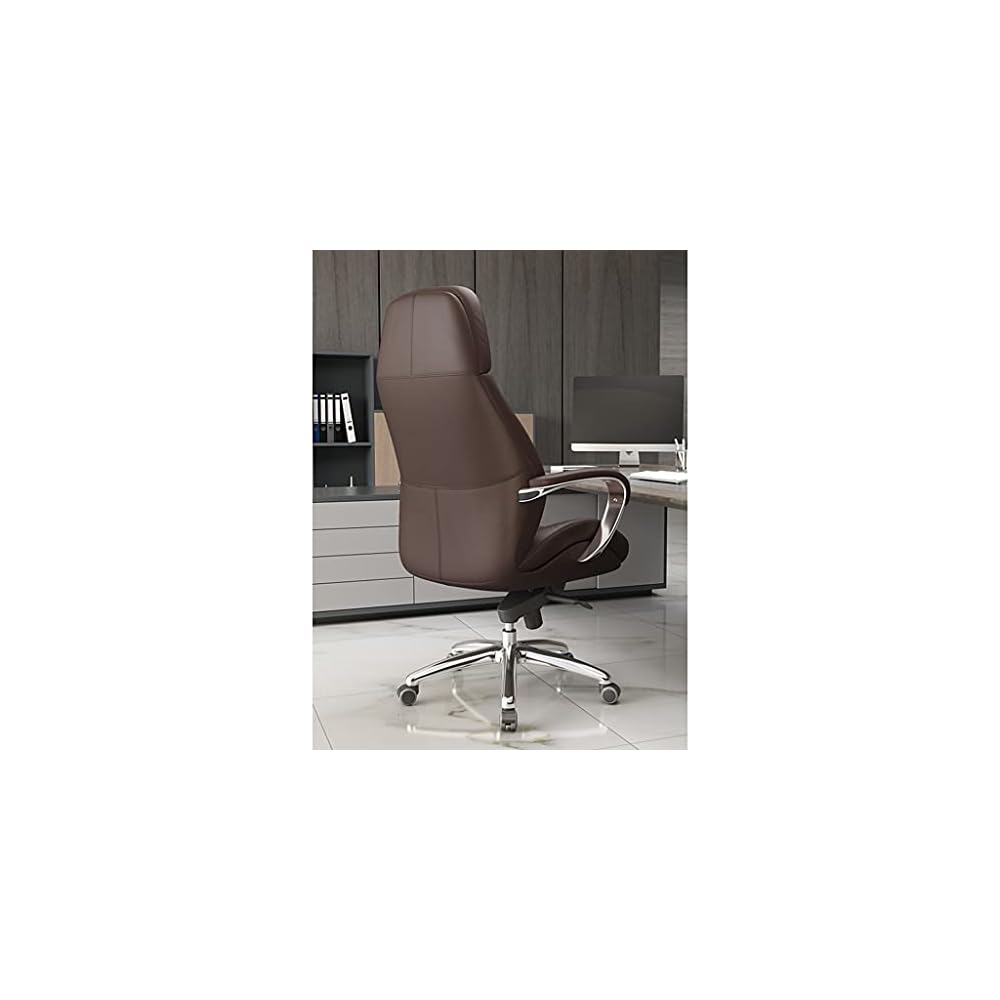 Boss Chair Office Chair Comfortable sedentary Executive Chair Leather Luxury Swivel Chair Home Study Computer Chair Back Chair (Color : A Size : 7171134CM)