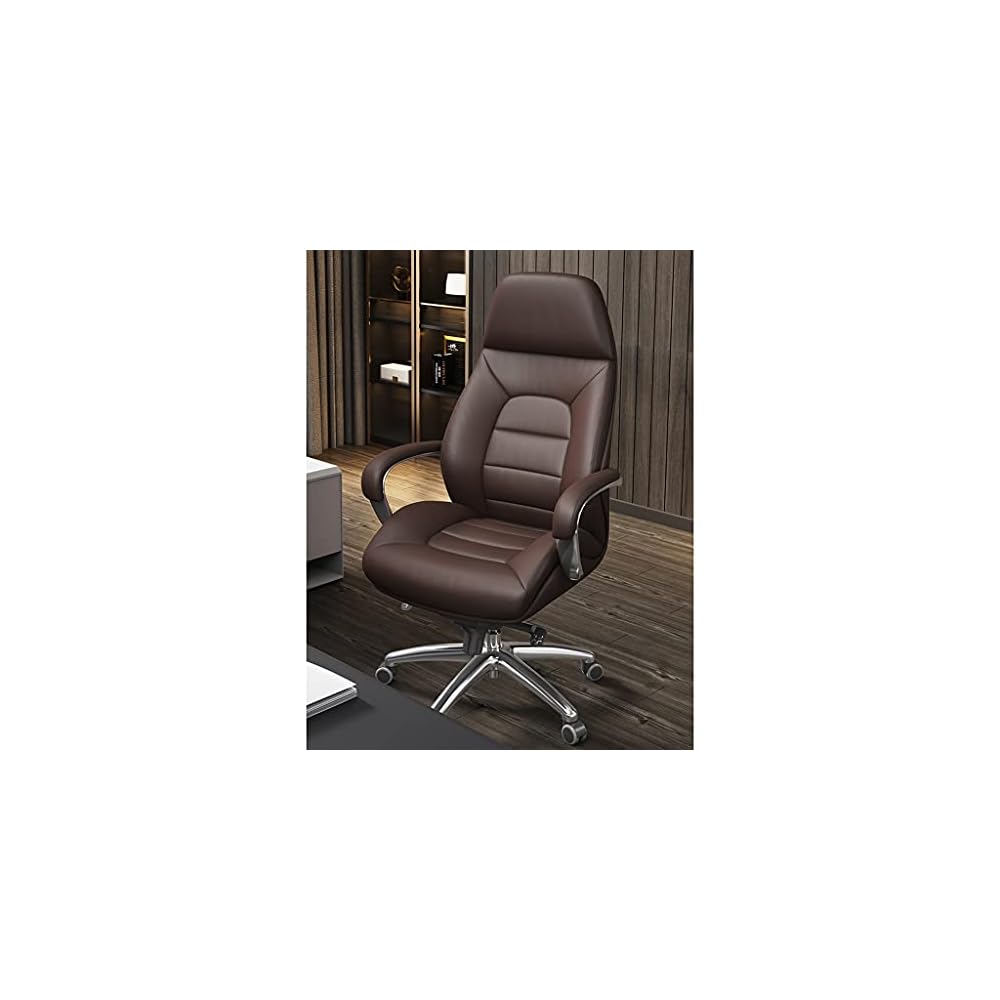 Boss Chair Office Chair Comfortable sedentary Executive Chair Leather Luxury Swivel Chair Home Study Computer Chair Back Chair (Color : A Size : 7171134CM)