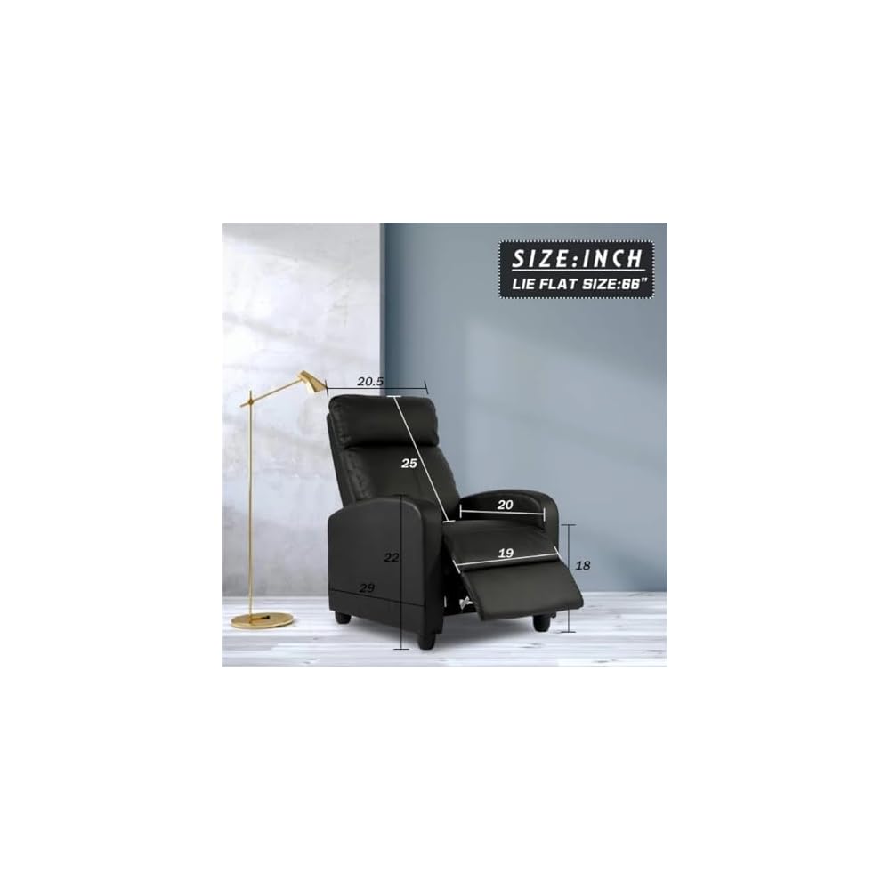 Recliner Chair for Living Room Massage Recliner Sofa Single Sofa Home Theater Seating Reading Chair Reclining